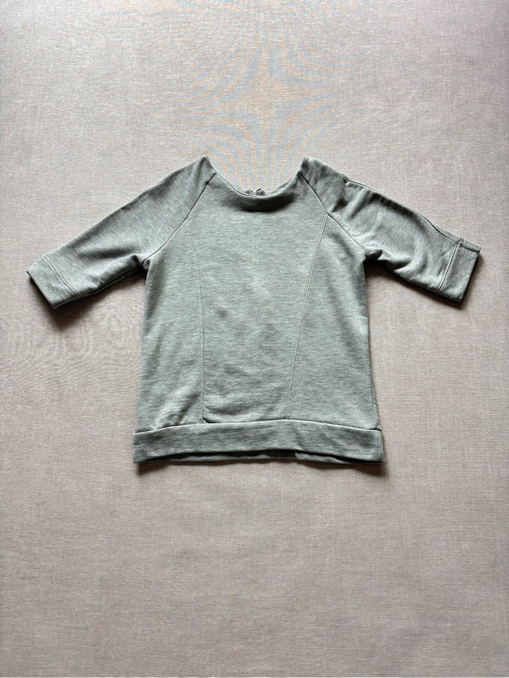 Zara grey moody retro cozy sweatshirt blouse casual minimalist size S